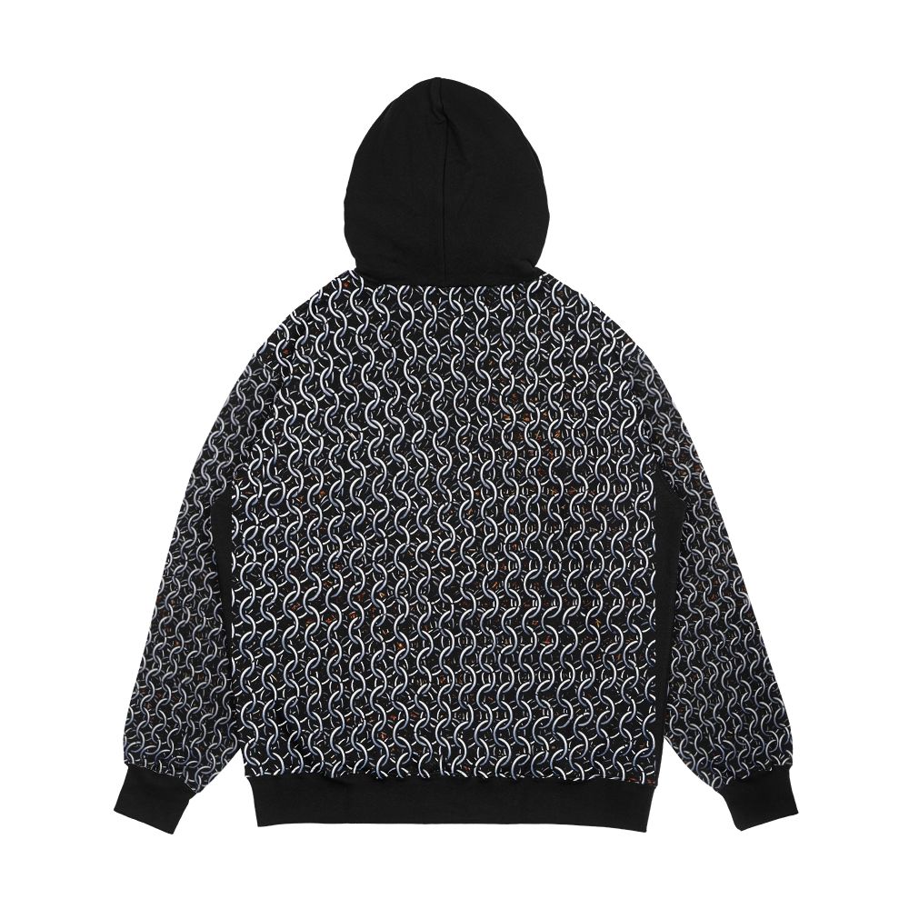 Knight Chainmail Armor Men's All-Over-Print Hoodie - Image 2