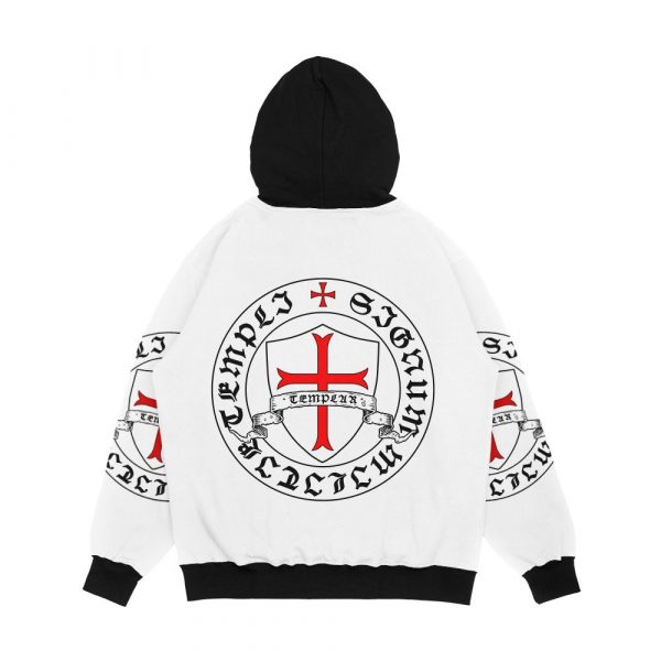Knights Templar 12Th Century Seal Holy Grail Templars Crusades Men's All-Over-Print Hoodie - Image 2
