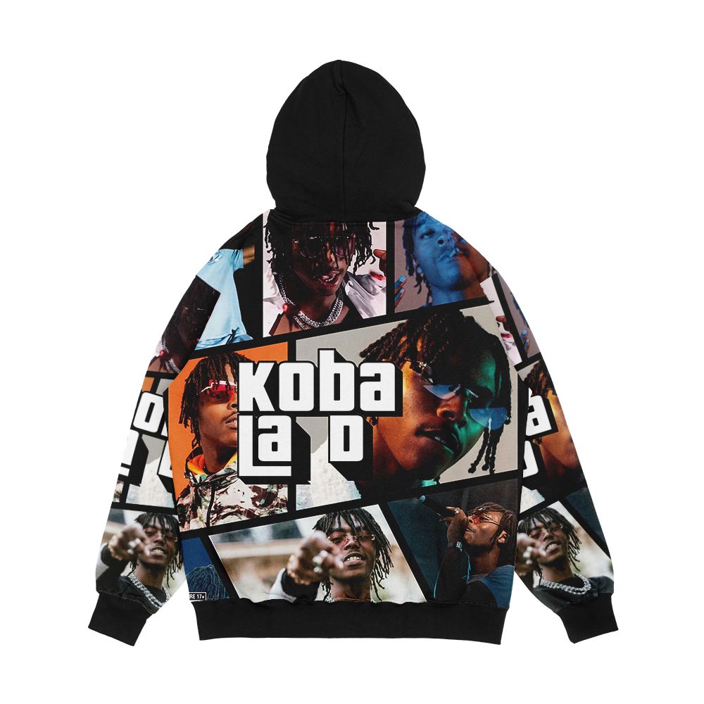 Koba La D Gta V French Rap Men's All-Over-Print Hoodie - Image 2