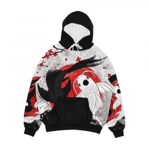 Koi Fish Yin Yang Men's All-Over-Print Hoodie