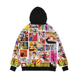 Alternative view of Kylie Minogue Even More Pow Wow K35 Men's All-Over-Print Hoodie