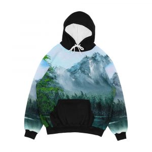 Lake By The Mountain Side Men's All-Over-Print Hoodie