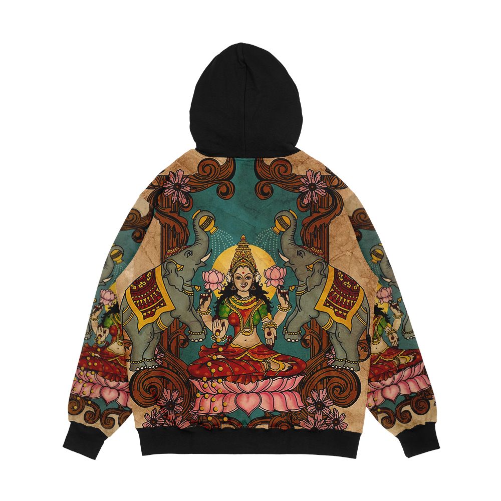 Lakshmi Godess Of Wealth Men's All-Over-Print Hoodie - Image 2