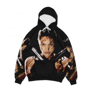 Lara Croft Tomb Raider Angelina Jolie Men's All-Over-Print Hoodie