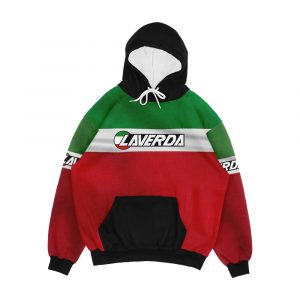 Laverda Logo On Italian Flag Men's All-Over-Print Hoodie