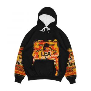 Lea And Perrins Worcestershire Sauce Label Men's All-Over-Print Hoodie