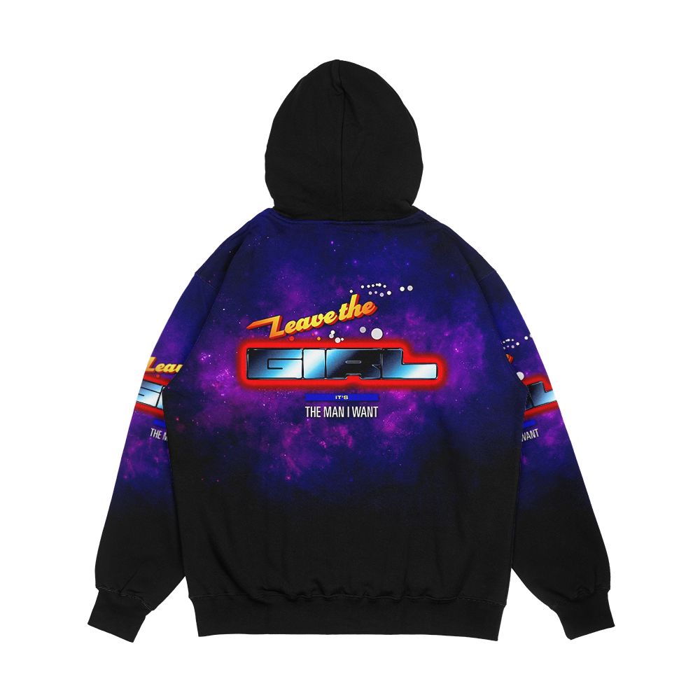 Leave The Girl It's The Man I Want Men's All-Over-Print Hoodie - Image 2