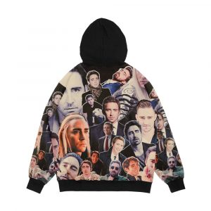Alternative view of Lee Pace Whaaat Men's All-Over-Print Hoodie