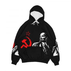 Lenin Red Star Men's All-Over-Print Hoodie