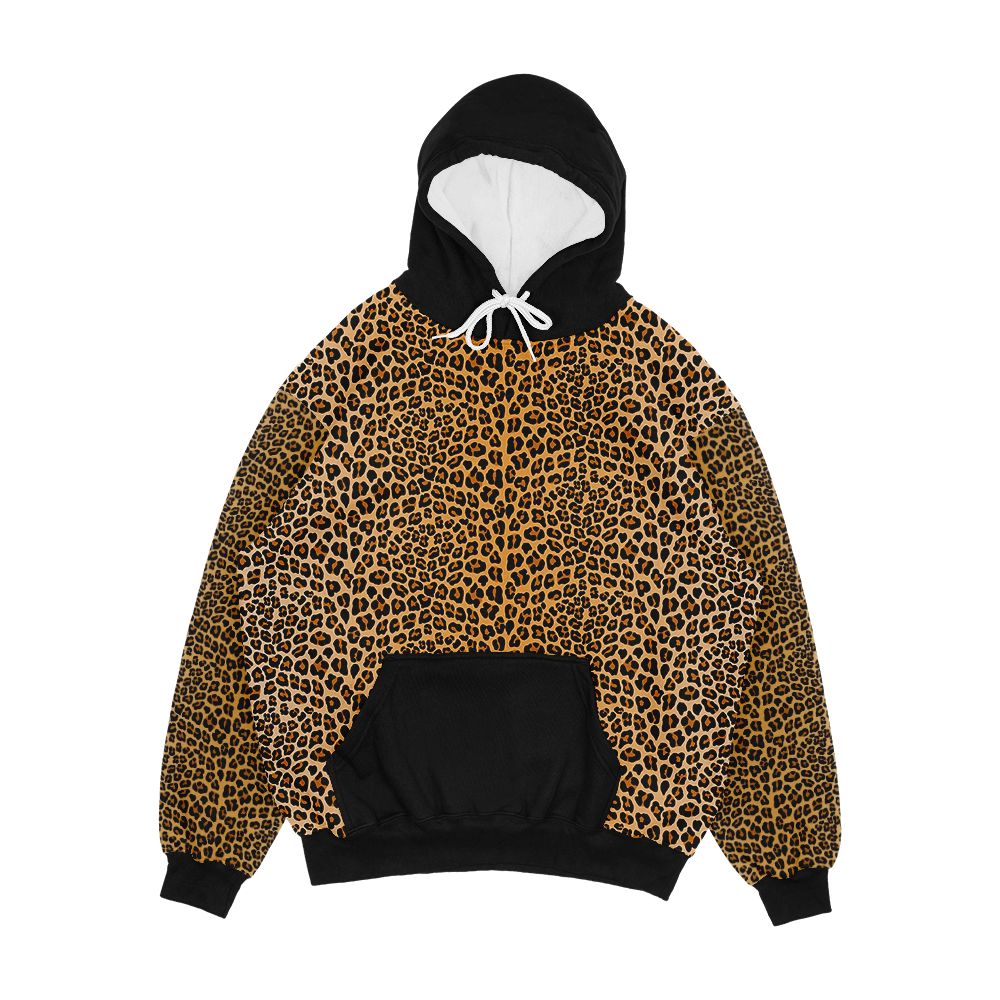Leopard Print Men's All-Over-Print Hoodie