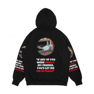 Alternative view of Let Me Die In Peace Men's All-Over-Print Hoodie