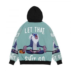 Alternative view of Let That Shit Go Men's All-Over-Print Hoodie