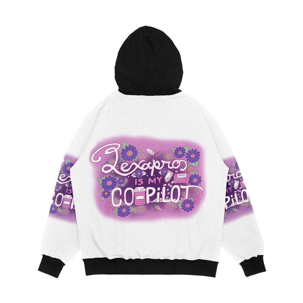 Lexapro Is My Copilot Men's All-Over-Print Hoodie - Image 2
