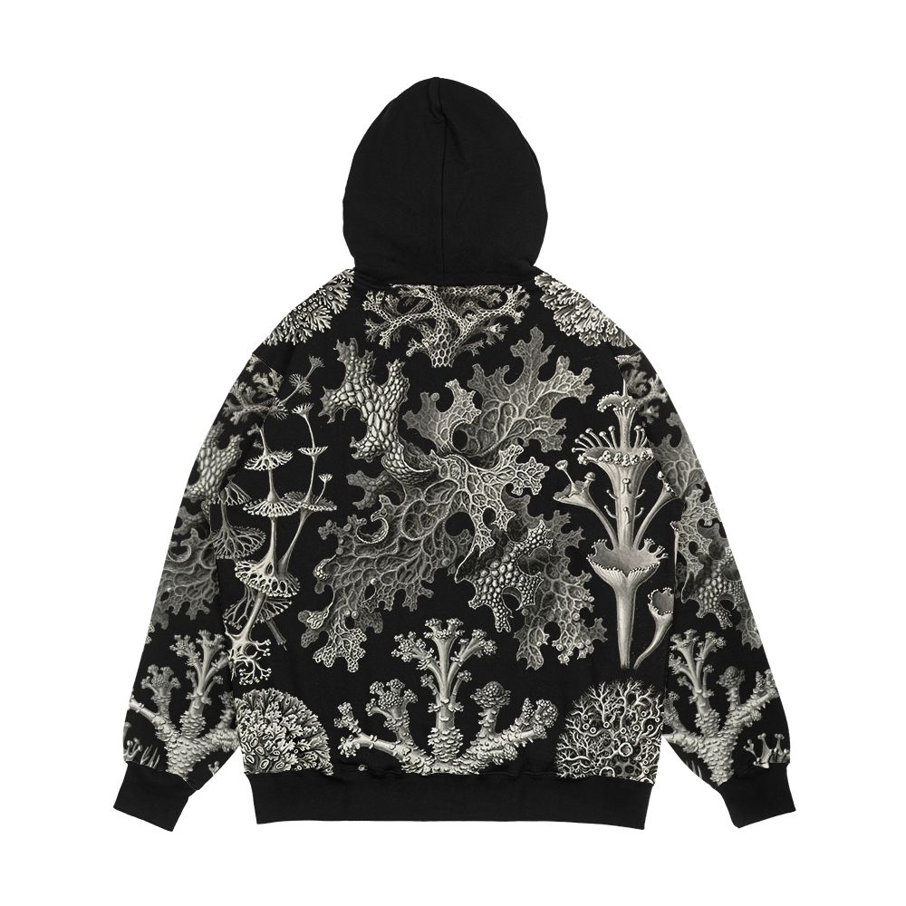 Lichenes Ernst Haeckel Men's All-Over-Print Hoodie - Image 2