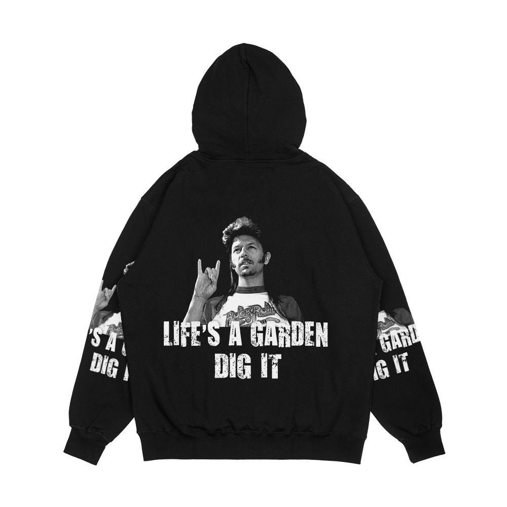 Life s A Garden Dig It Quote Men's All-Over-Print Hoodie - Image 2