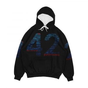 Life The Universe And Everything Hitchhiker s Guide To The Galaxy Men's All-Over-Print Hoodie