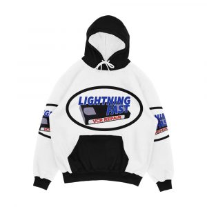 Lightning Fast Vcr Repair Logo Men's All-Over-Print Hoodie