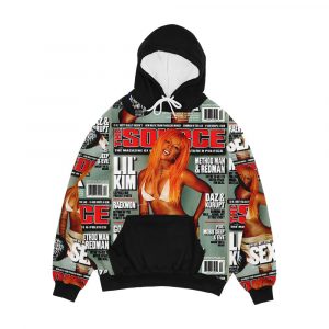 Lil Kim Cover Men's All-Over-Print Hoodie