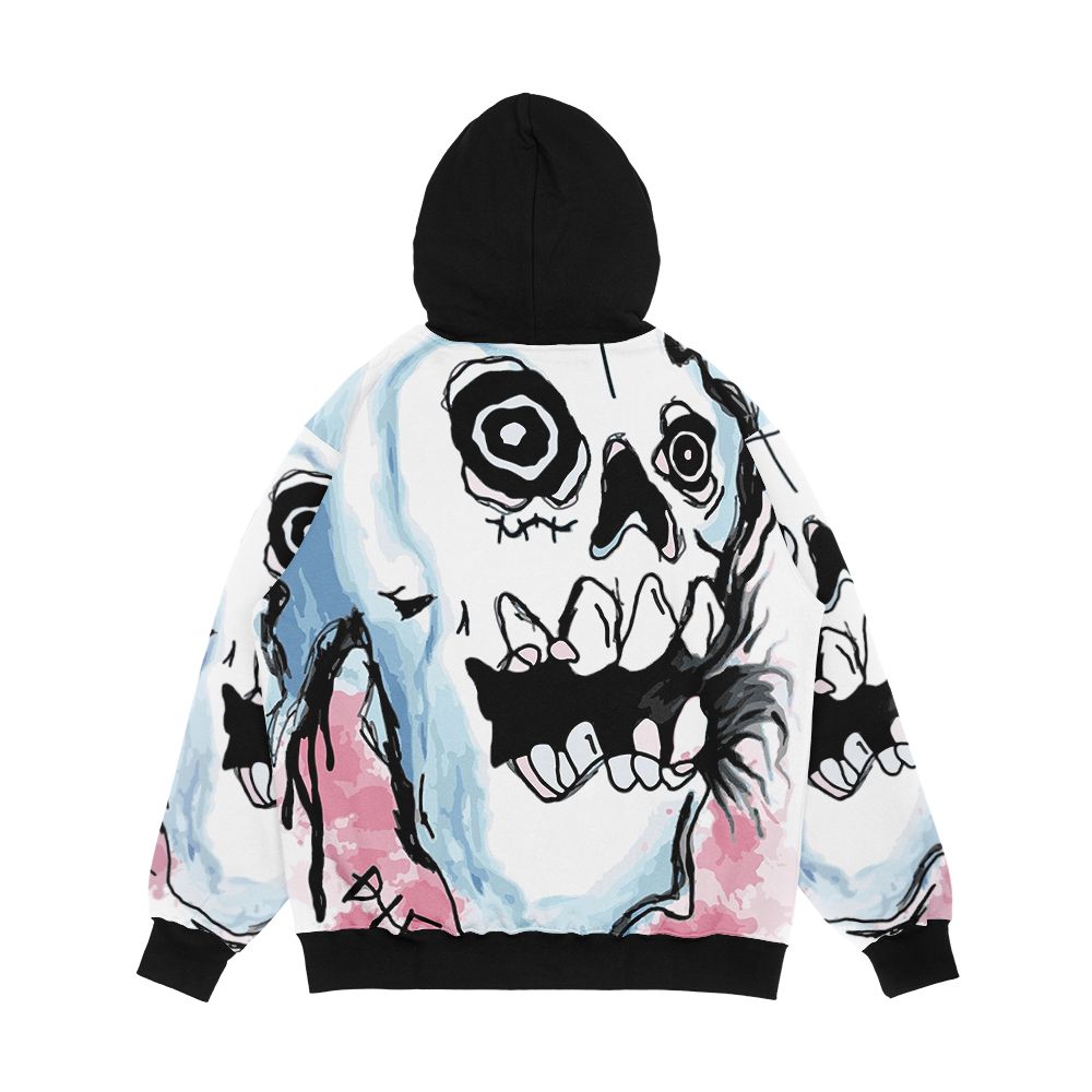 Lil Peep Die Skull Jacket Design Men's All-Over-Print Hoodie - Image 2