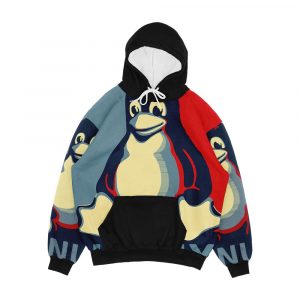Linux Tux Penguin Obama Poster Men's All-Over-Print Hoodie