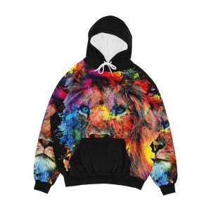 Lion Men's All-Over-Print Hoodie