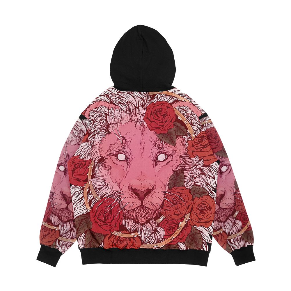 Lion Of Roses Men's All-Over-Print Hoodie - Image 2