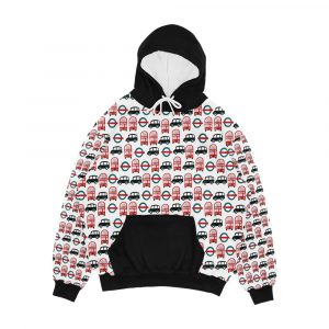 London Transport Men's All-Over-Print Hoodie