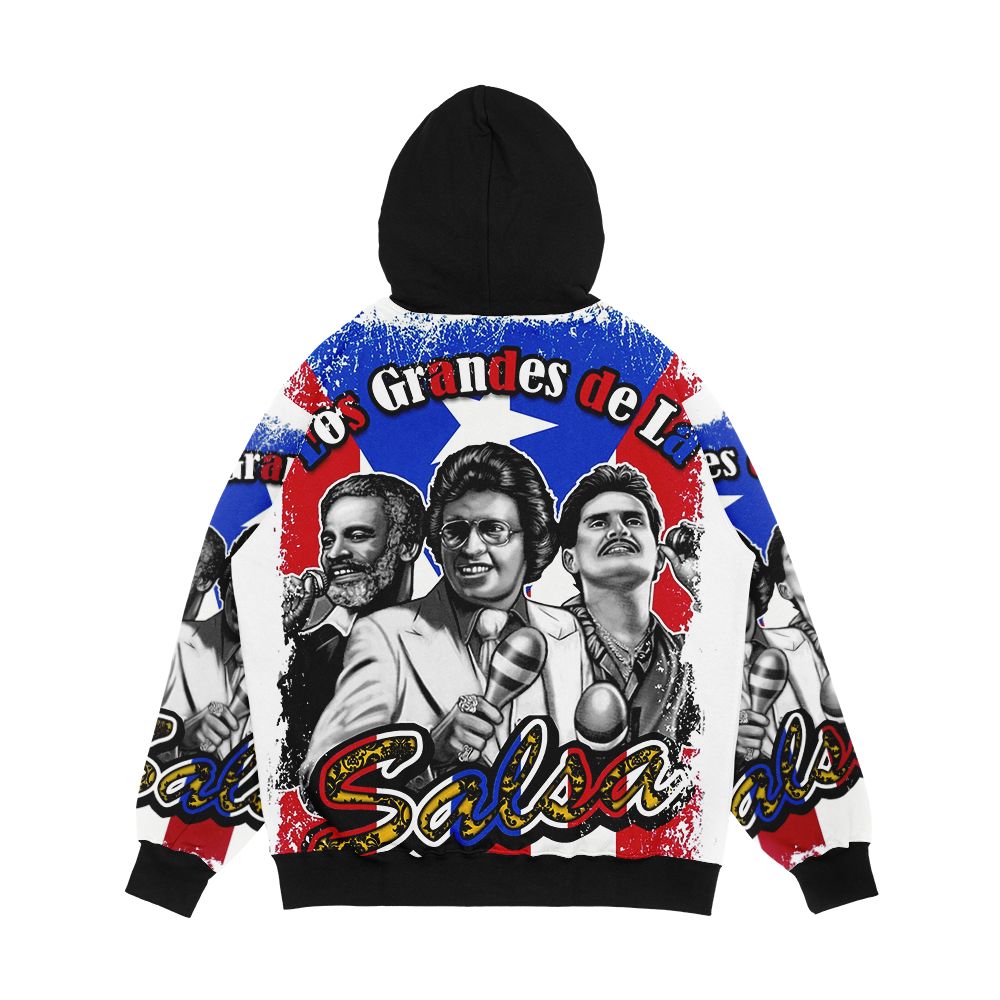 Los Grandes De La Salsa Men's All-Over-Print Hoodie - Image 2