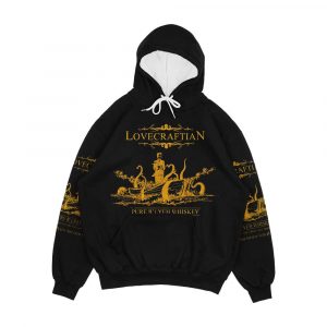 Lovecraftian R Lyeh Whiskey Gold Label Men's All-Over-Print Hoodie