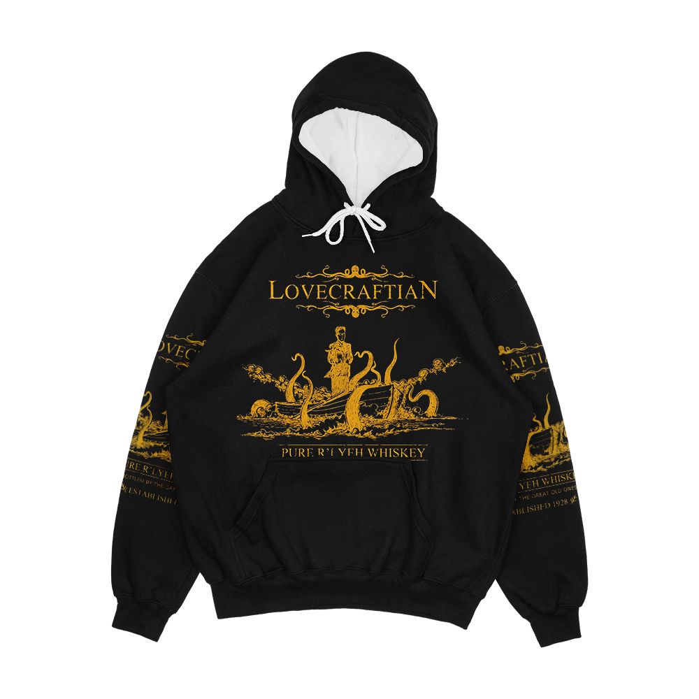 Lovecraftian R Lyeh Whiskey Gold Label Men's All-Over-Print Hoodie