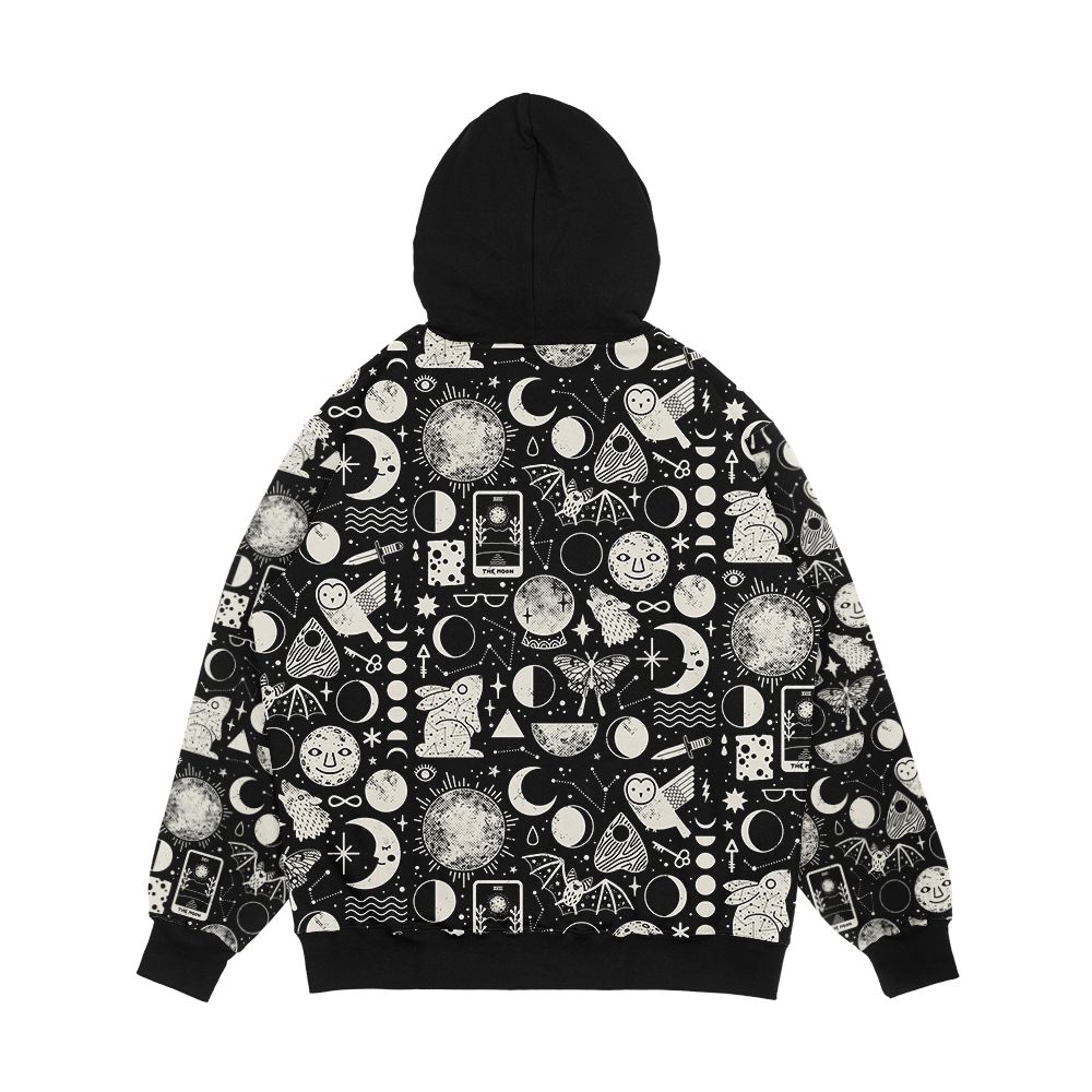 Lunar Pattern Eclipse Men's All-Over-Print Hoodie - Image 2