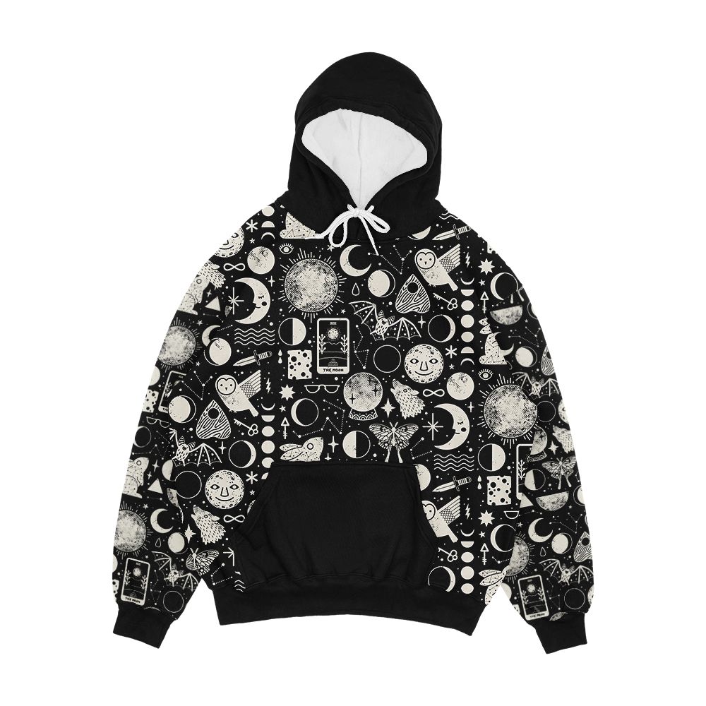Lunar Pattern Eclipse Men's All-Over-Print Hoodie