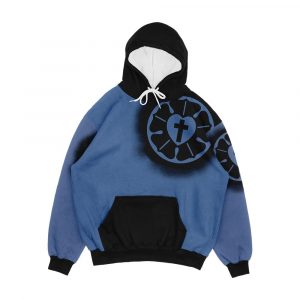 Luther Rose Stencil Men's All-Over-Print Hoodie