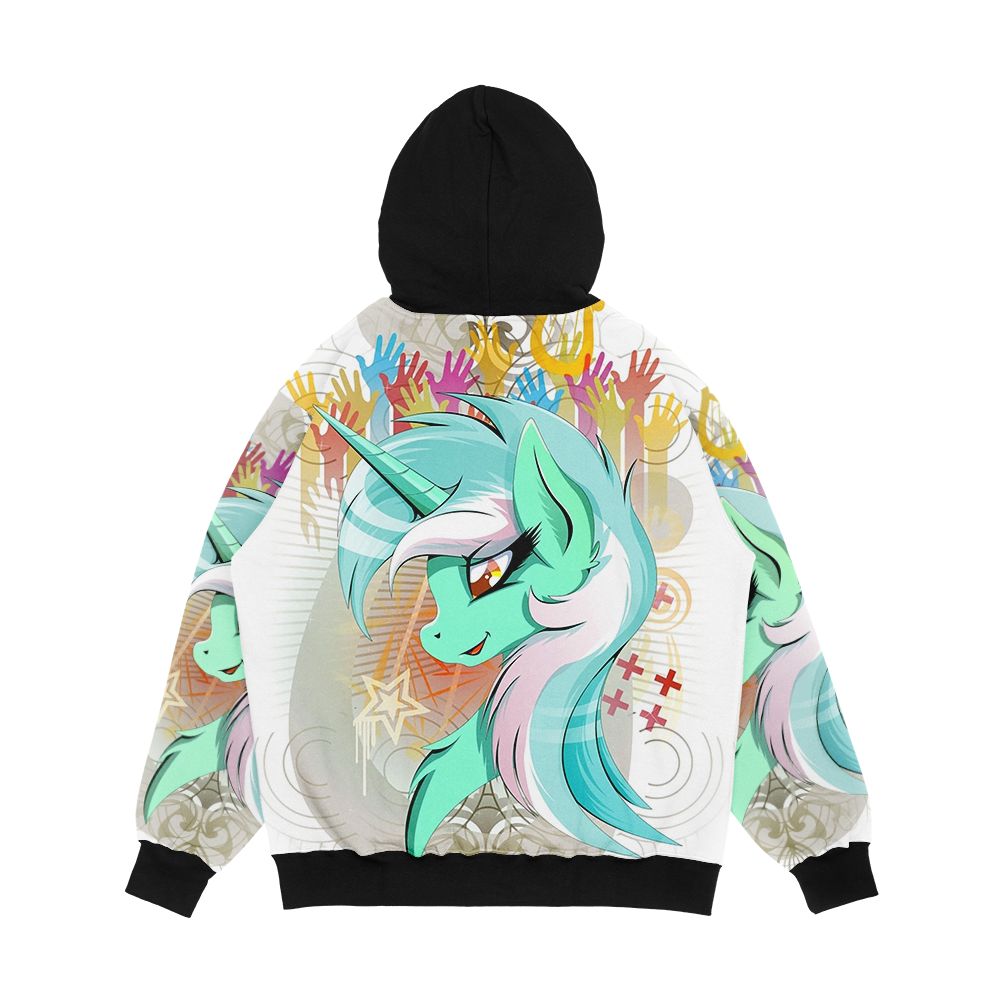 Lyra Heartstrings Card Edition Men's All-Over-Print Hoodie - Image 2