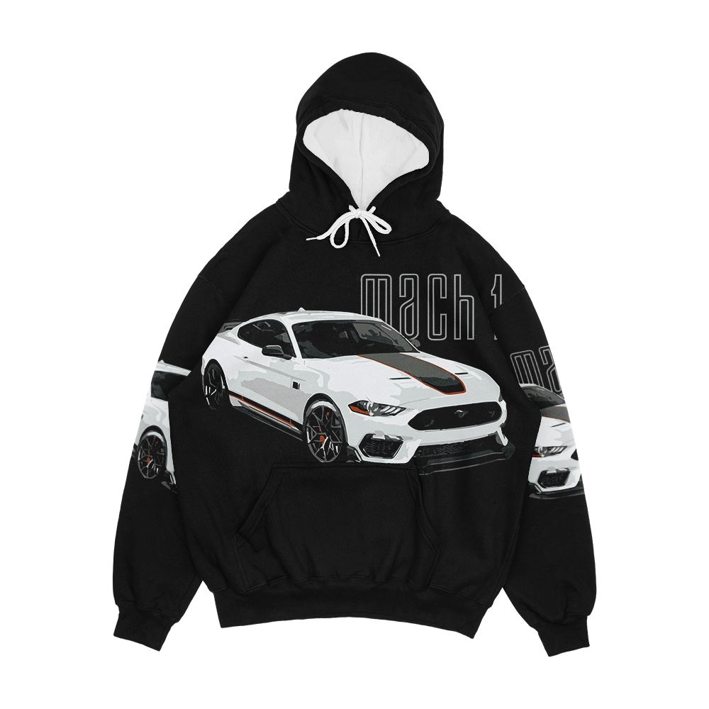 Mach 1 Mustang Gt 5 0L V8 Men's All-Over-Print Hoodie
