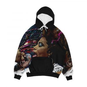 Macy Gray Stripped Men's All-Over-Print Hoodie