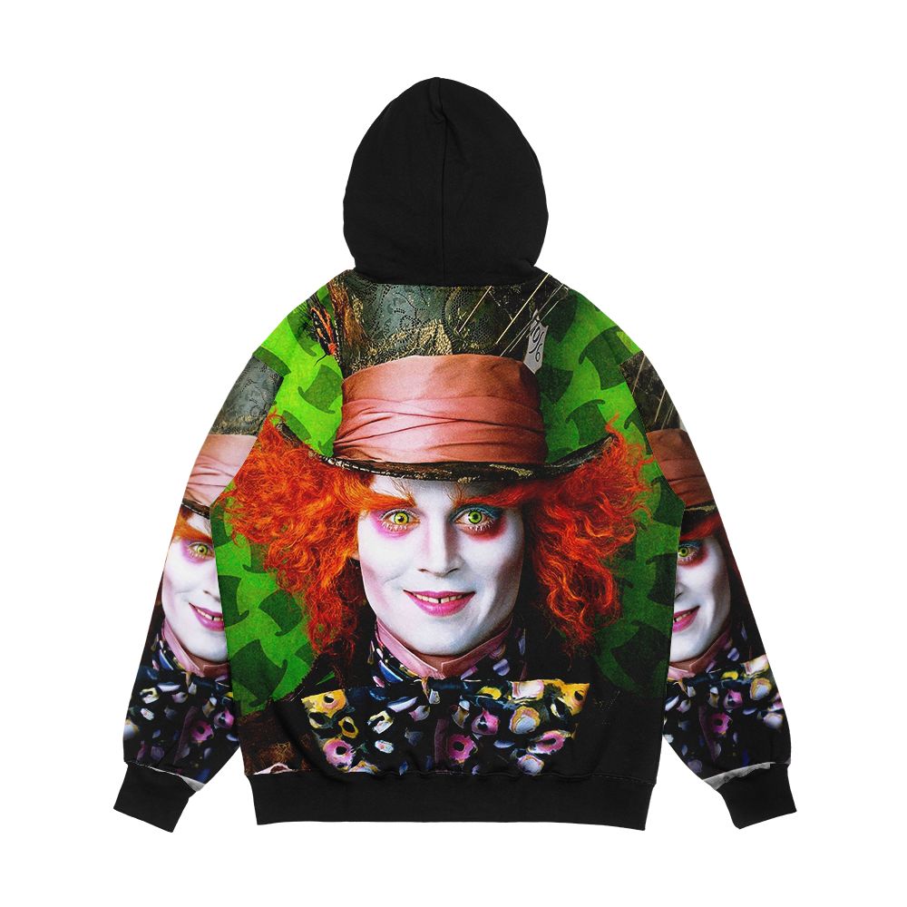 Mad Hatter From Alice In Wonderland Men's All-Over-Print Hoodie - Image 2