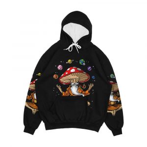 Magic Mushroom Buddha Men's All-Over-Print Hoodie