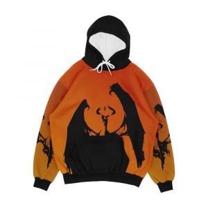 Magic Planeswalker Profile Nicol Bolas Abstract Men's All-Over-Print Hoodie