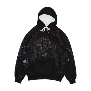 Mahakala Protector Of The Tent Tibetan Buddhism Restored Artwork Men's All-Over-Print Hoodie