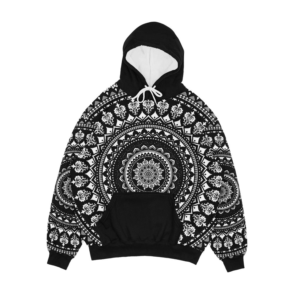 Mandala Monochrome 2 Men's All-Over-Print Hoodie