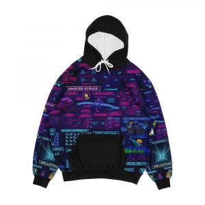 Map Of Computer Science Men's All-Over-Print Hoodie