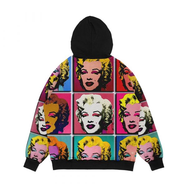 Marilyn Abstract Art Deco Pop Art Print Men's All-Over-Print Hoodie - Image 2