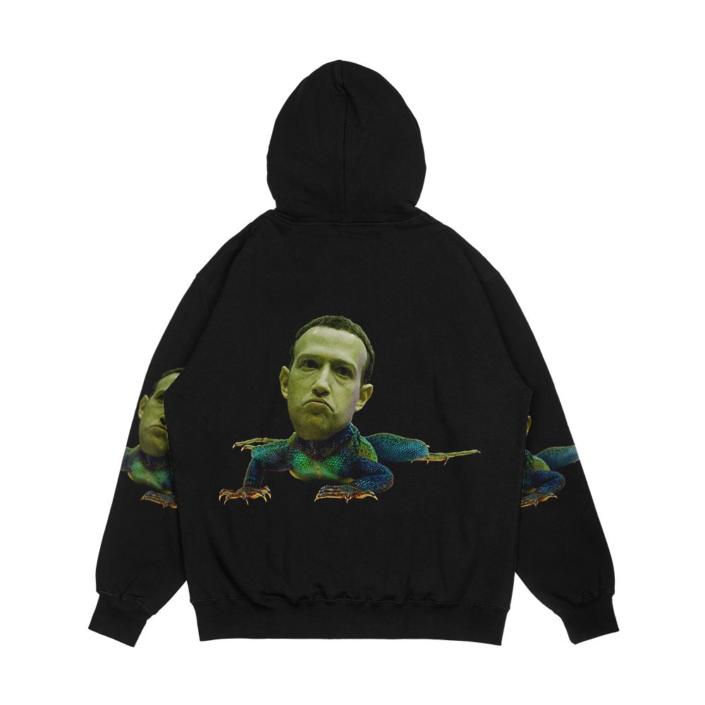 Mark Zuckerberg Is A Lizard Men's All-Over-Print Hoodie - Image 2