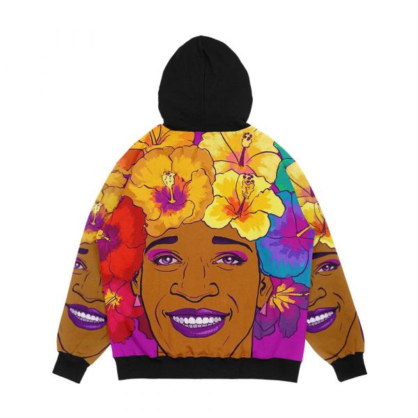 Marsha Johnson Hero And Icon Men's All-Over-Print Hoodie - Image 2