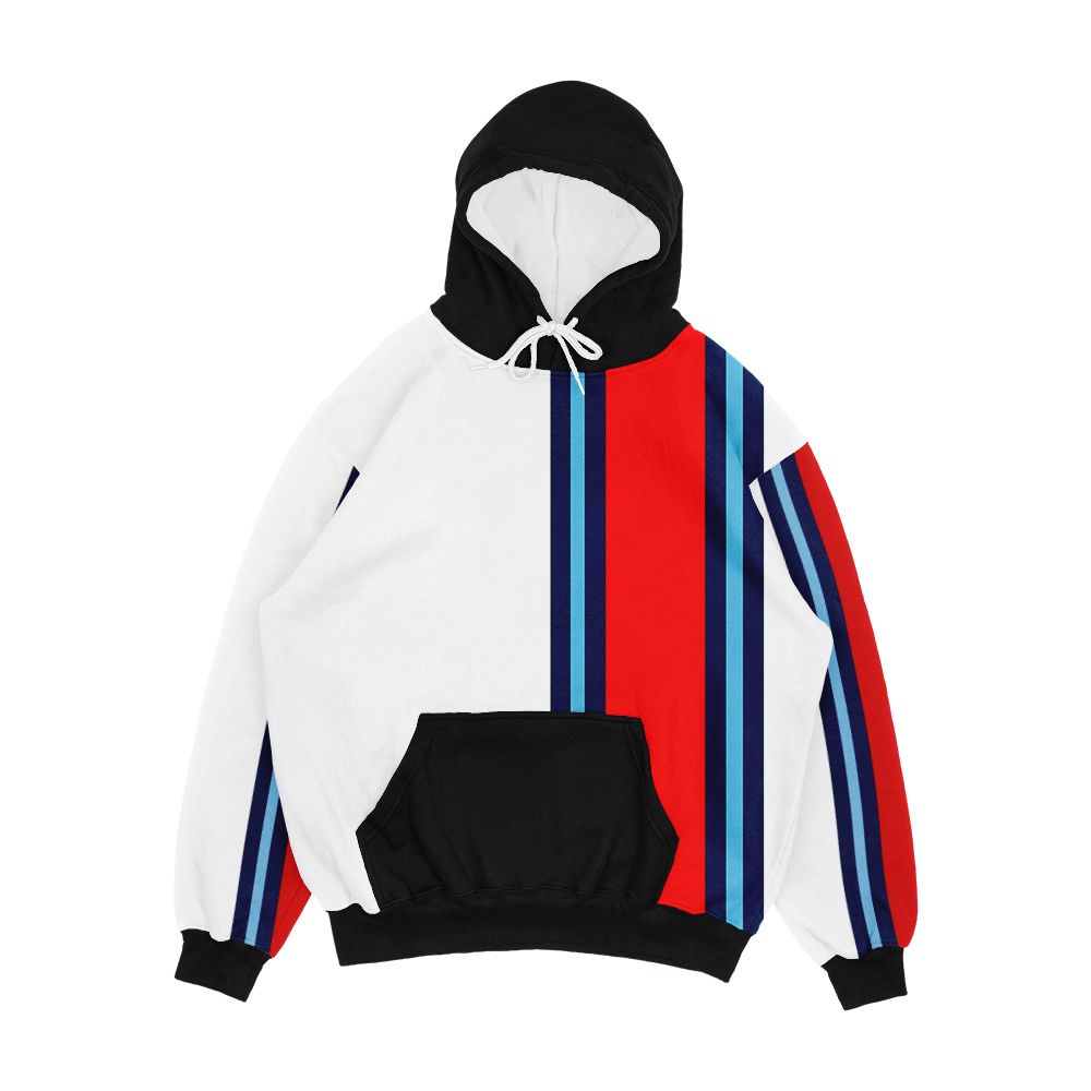 Martini Stripe Men's All-Over-Print Hoodie