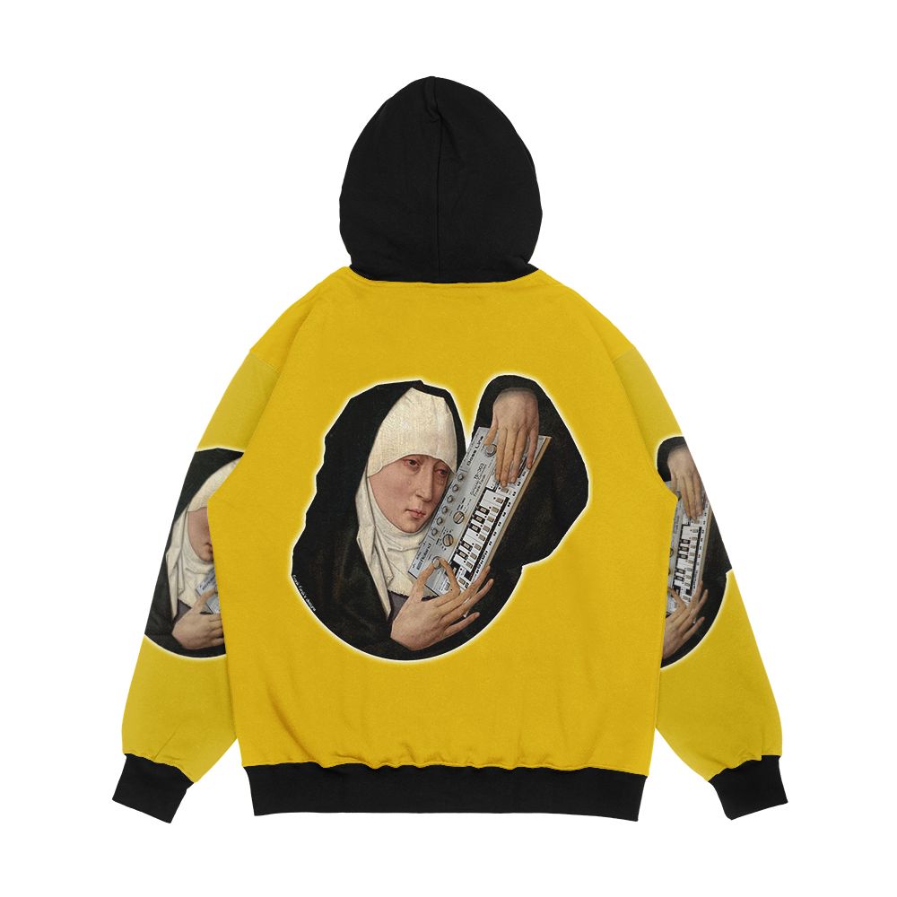 Mater Dolorosa Meets Roland Tb 303 By Frank Fonik Original Hd Men's All-Over-Print Hoodie - Image 2