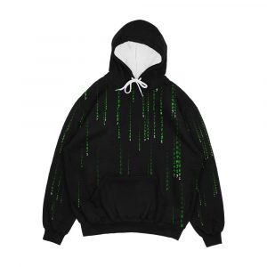 Matrix Green Men's All-Over-Print Hoodie