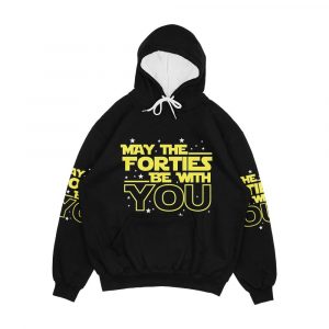 May The Forties Be With You Shirt 40Th Birthday Shirts Men's All-Over-Print Hoodie