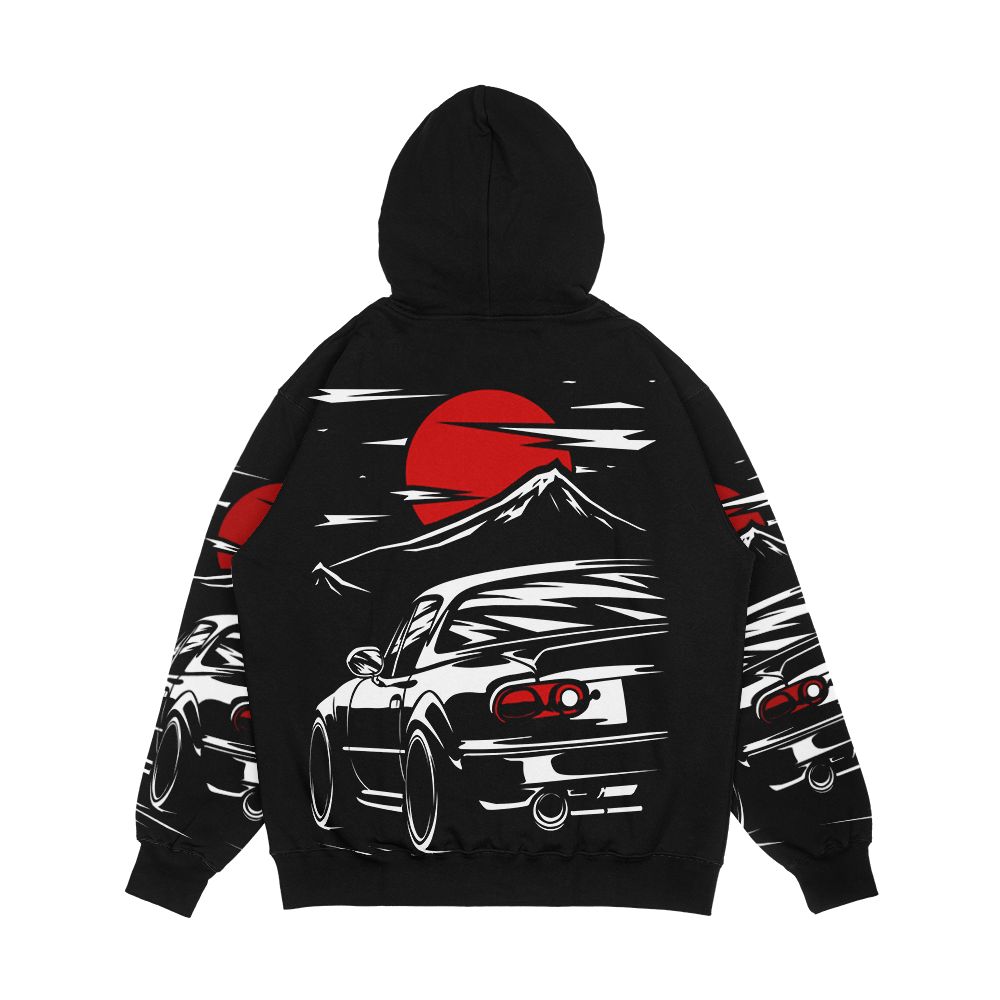 Mazda Mx 5 Miata Men's All-Over-Print Hoodie - Image 2